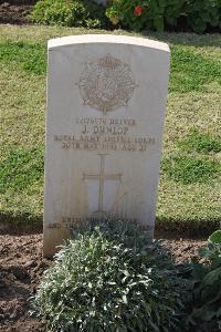 Ismailia War Memorial Cemetery - Dunlop, James